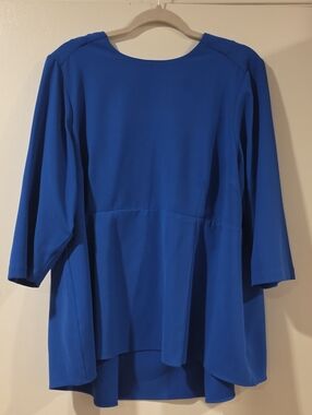 Melissa McCarthy Seven7 Royal A-line Blue Dress Top